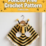 Bumblebee baby poncho