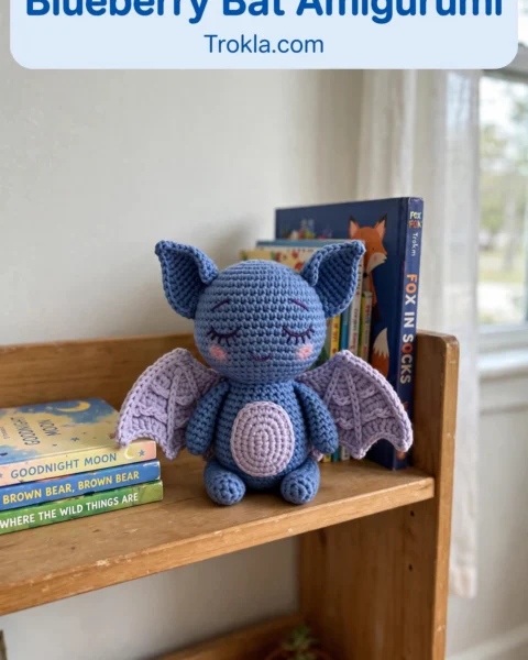 Blueberry Bat Amigurumi Free Crochet Pattern