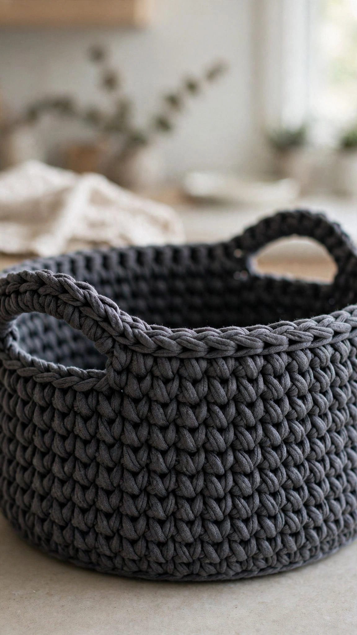 Basket stitch texture close-up