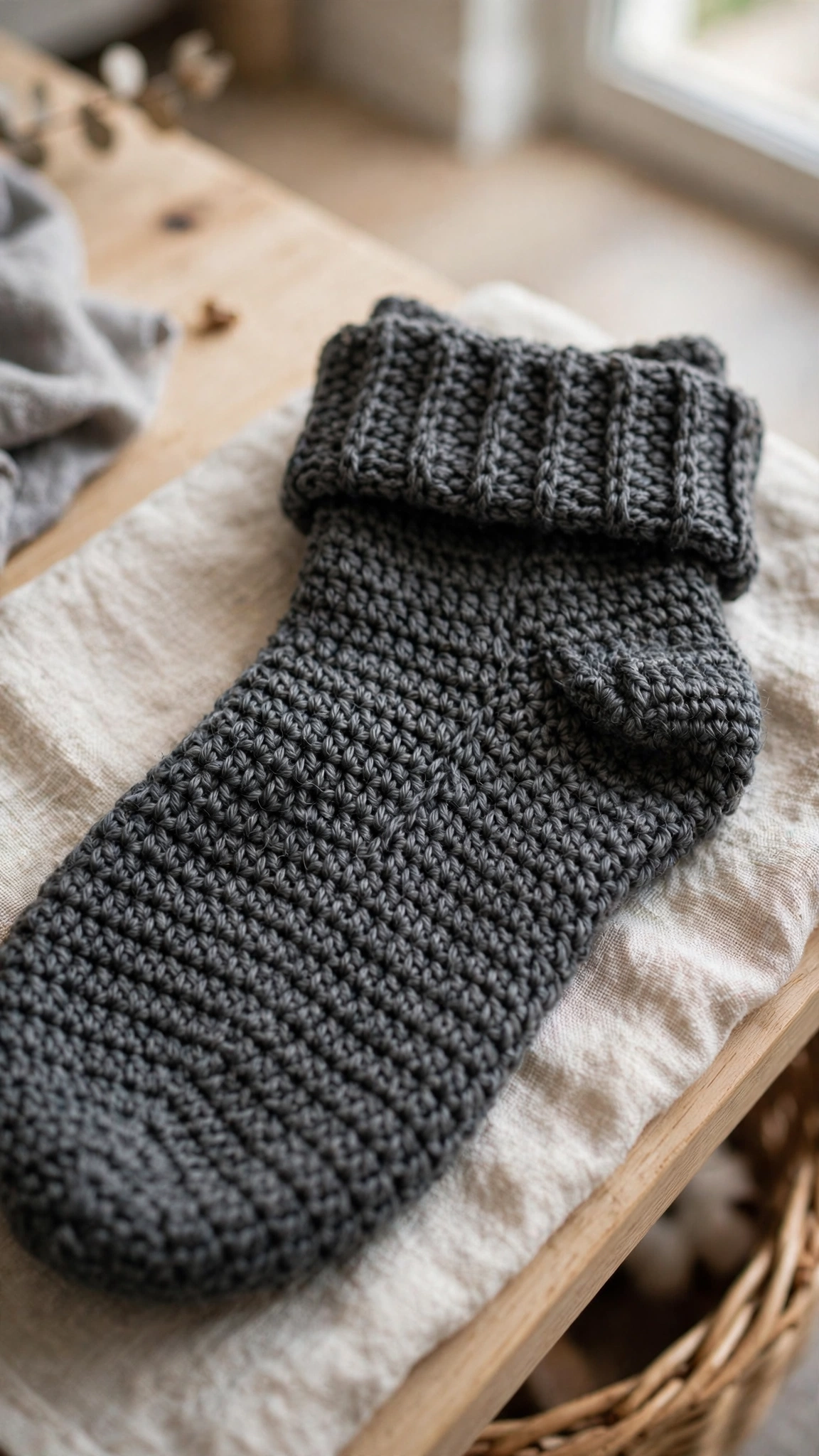 Sock texture close-up