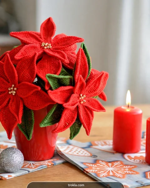 Free Crochet Christmas Flower Patterns for Festive Decor