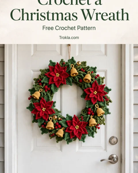 Crochet a Christmas Wreath Free Crochet Pattern