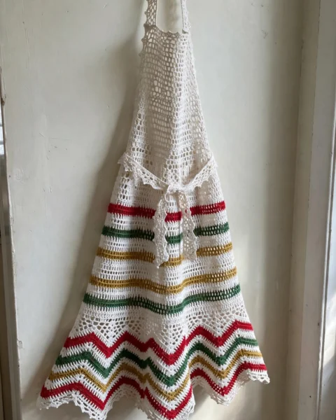 Crochet Christmas Vintage Apron Free Crochet Pattern