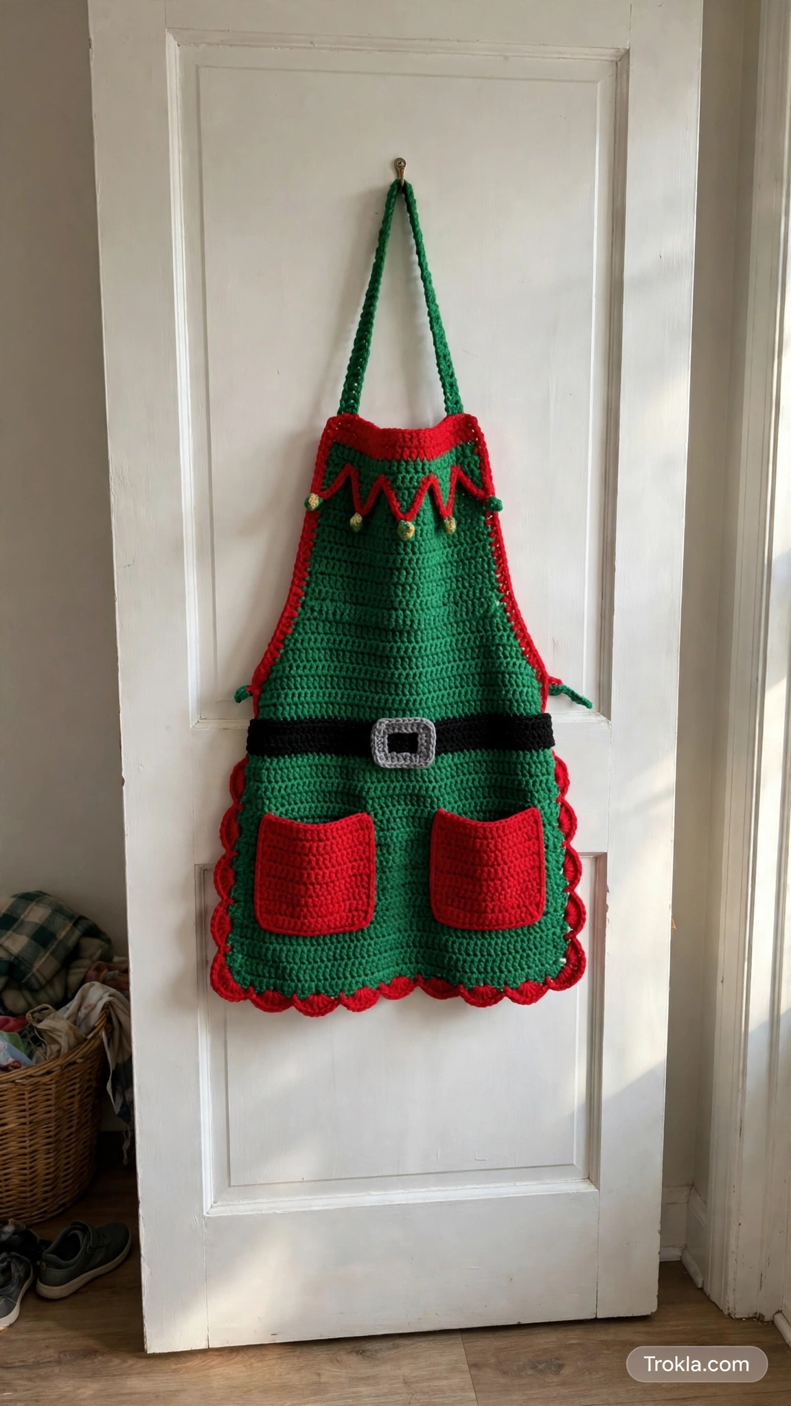 Crochet elf apron