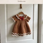 Gingerbread girl crochet dress