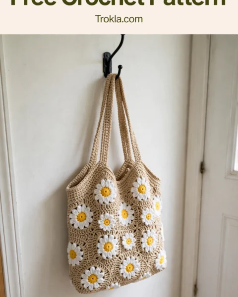 Daisy Garden Tote Free Crochet Pattern