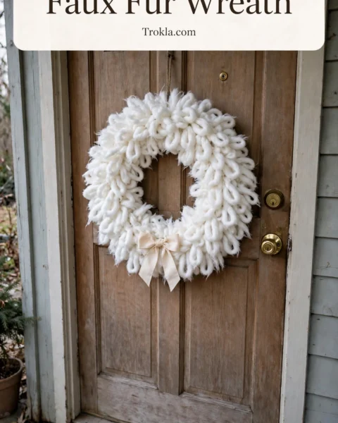 Faux Fur Wreath Pattern Free Crochet Pattern