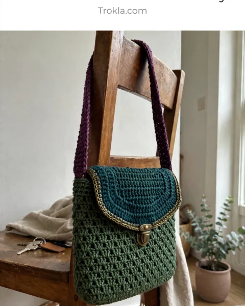 Forest Jewel Shell Crossbody Free Crochet Pattern