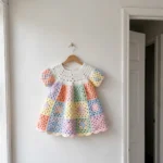 Granny square patchwork baby dress