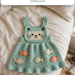 Kitty cat pinafore dress
