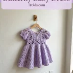 Lavender butterfly baby dress