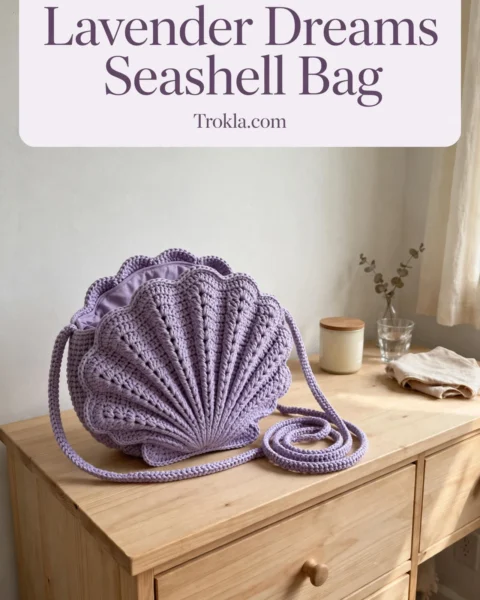Lavender Dreams Seashell Bag Free Crochet Pattern