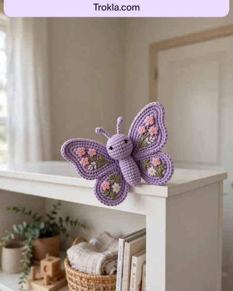 Lavender Garden Butterfly Free Crochet Pattern