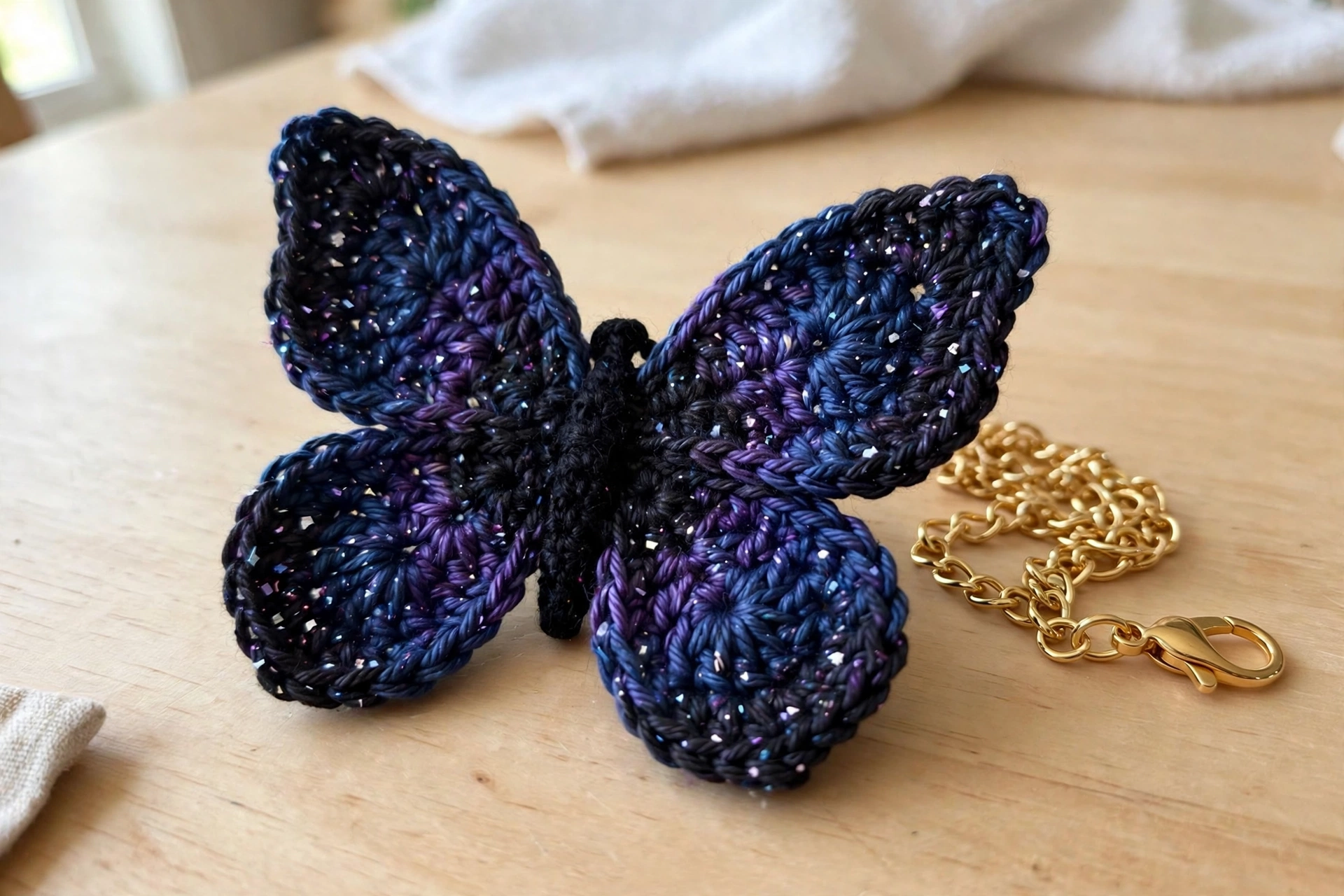 Butterfly charm wing detail