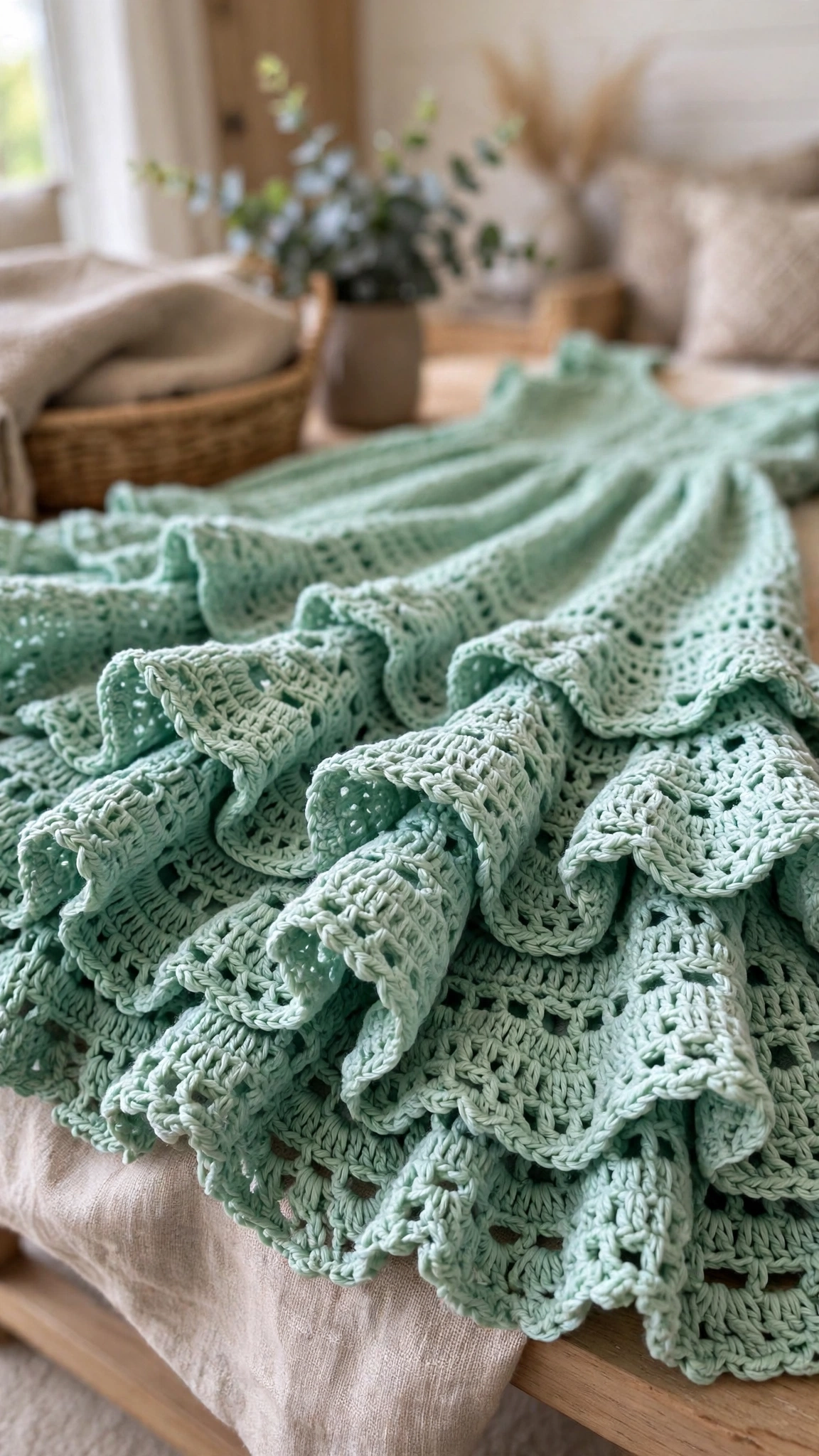 Boho ruffles close-up