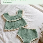 Mint meadow boho toddler set