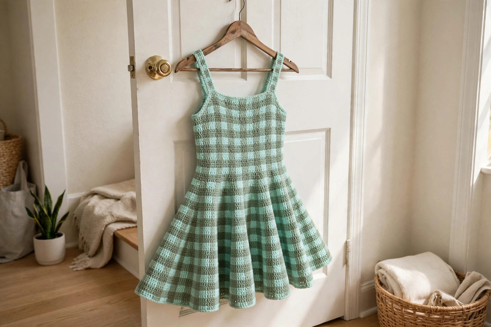 Twirl skirt and strap detail
