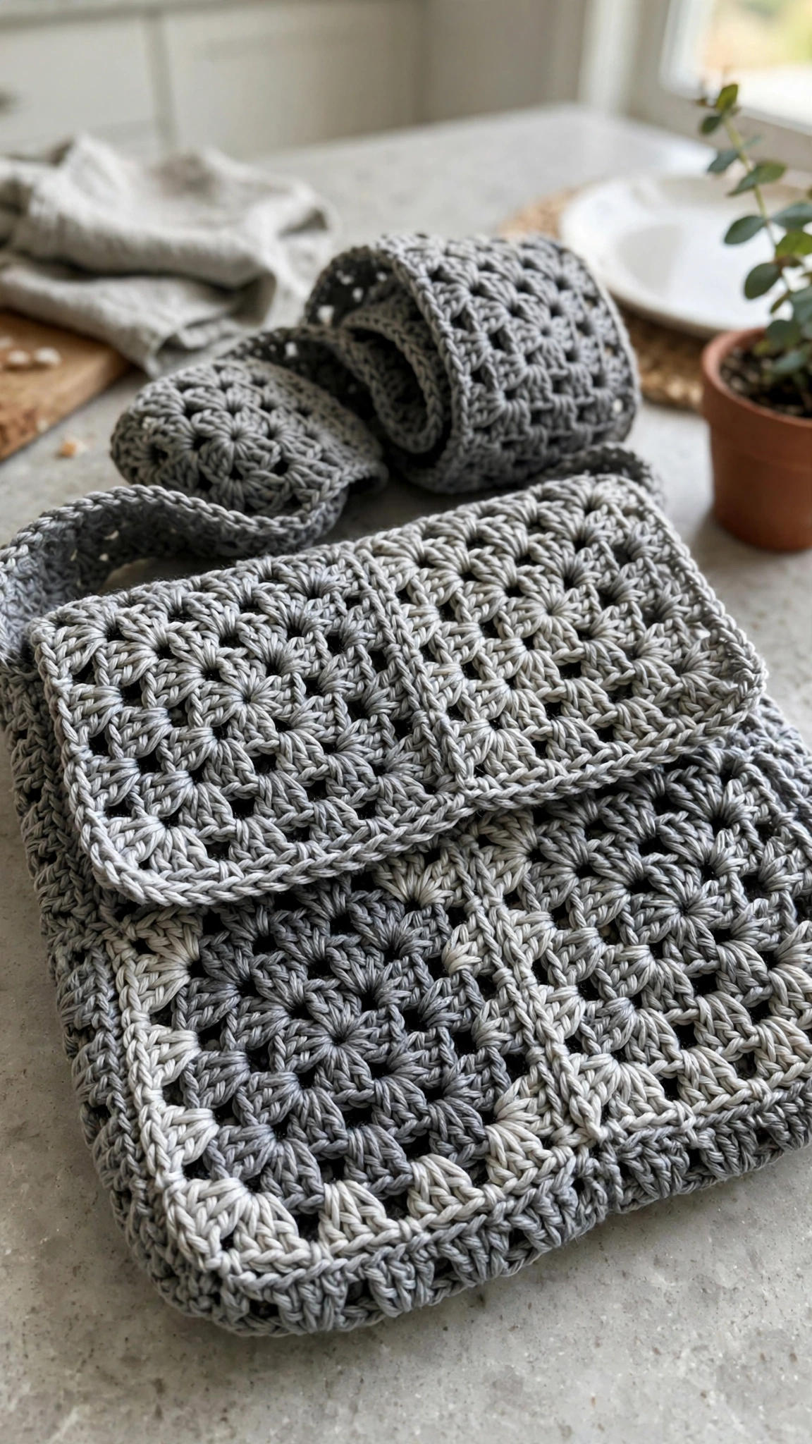 Gray squares close-up