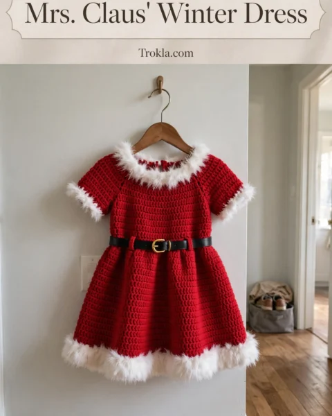 Mrs. Claus’ Winter Dress Free Crochet Pattern