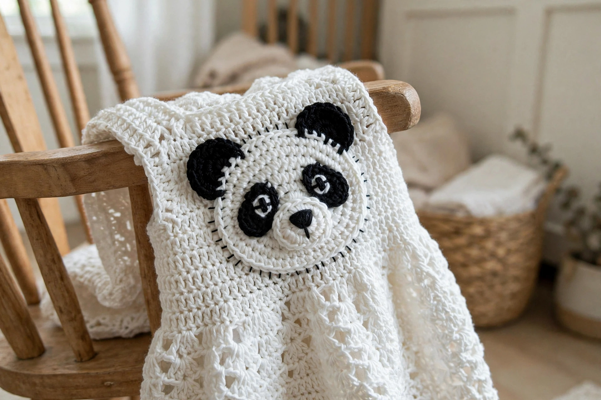 Panda pinafore dress skirt detail