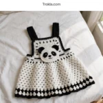 Panda pinafore toddler dress