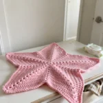 Pink sparkle starfish swaddle