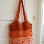 Sunset gradient granny tote