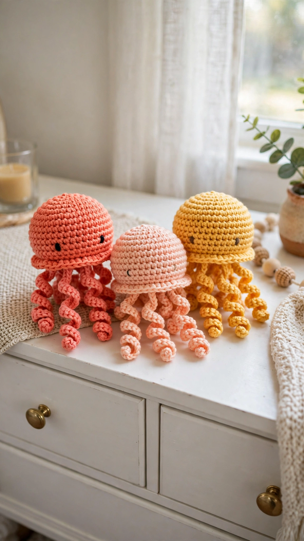 Jellyfish on bookshelf