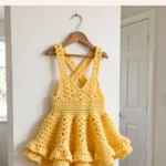 Sunshine yellow baby pinafore