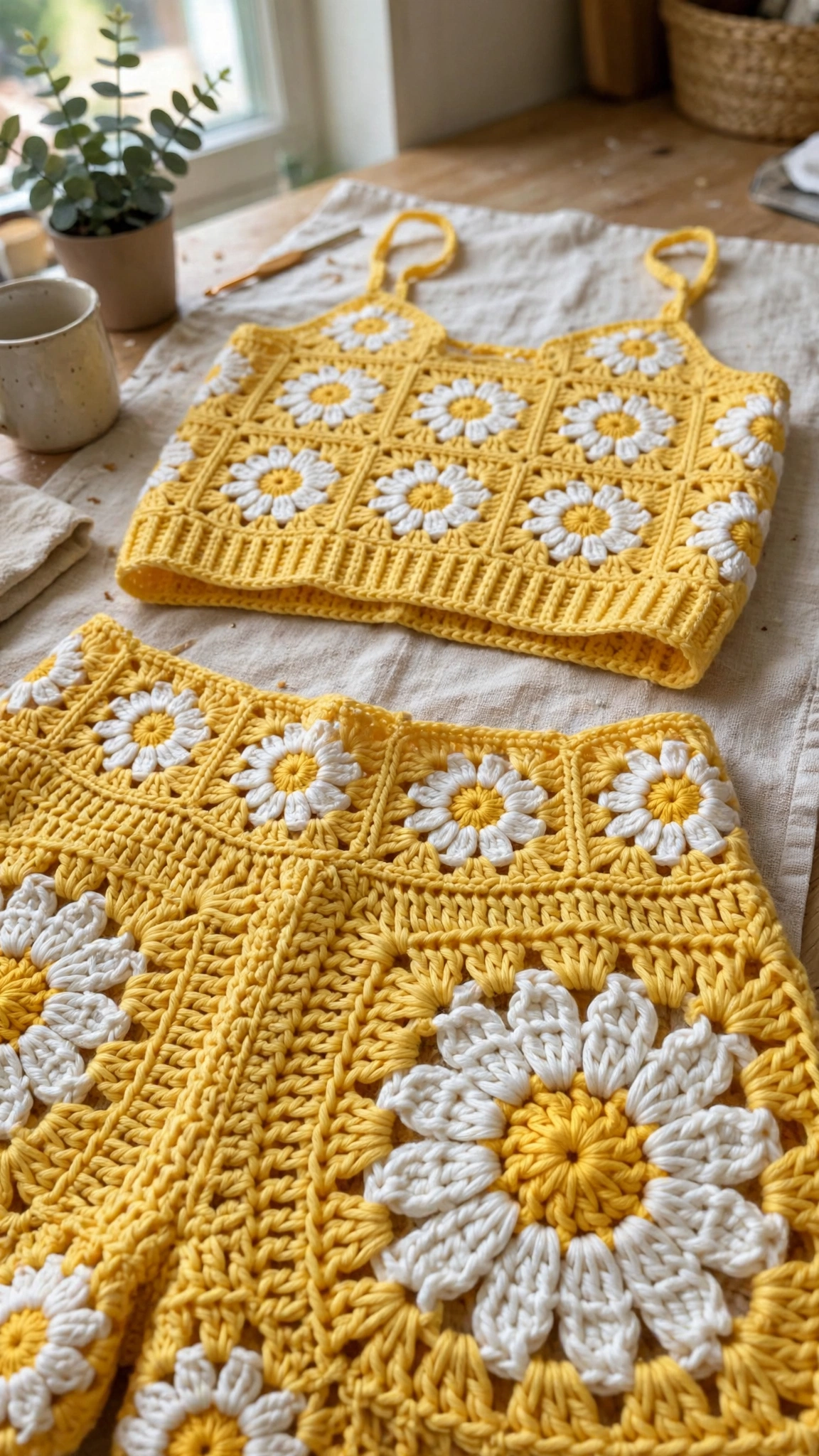 Daisy motif close-up