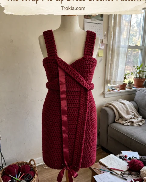 The Wrap Me Up Dress Crochet Pattern Free Crochet Pattern
