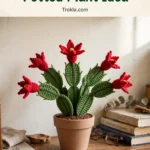 Zygocactus Amigurumi Potted Plant
